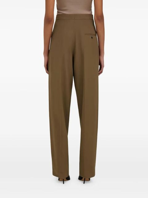 Ferragamo pleat-front tailored trousers - Green