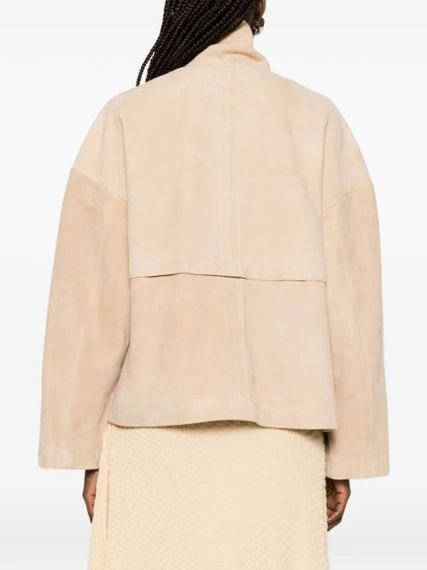 Nour Hammour suede jacket - Neutrals