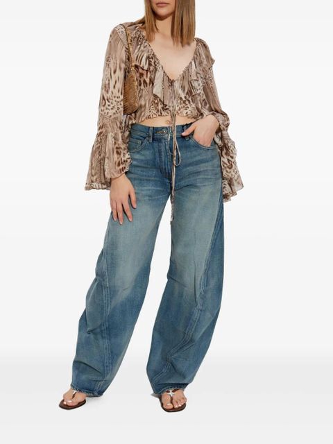 Blumarine printed chiffon blouse - Neutrals