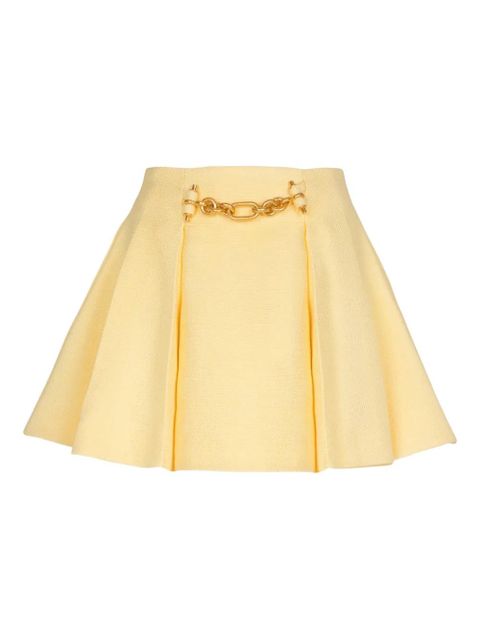 Balmain chain-detail mini skirt - Yellow - zdjęcie produktu nr 1