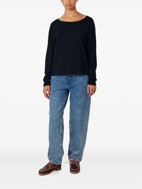 American Vintage boat neck aksun T-shirt - Black - zdjęcie produktu nr 2