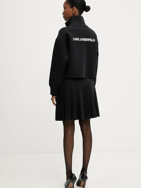 Karl Lagerfeld bluza damska kolor czarny z nadrukiem A3W20017 - zdjęcie produktu nr 2