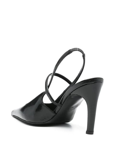 TOTEME 90mm Naplack pumps - Black