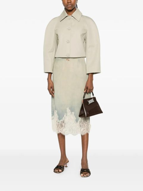 Diesel button short cropped jacket - Neutrals - zdjęcie produktu nr 2