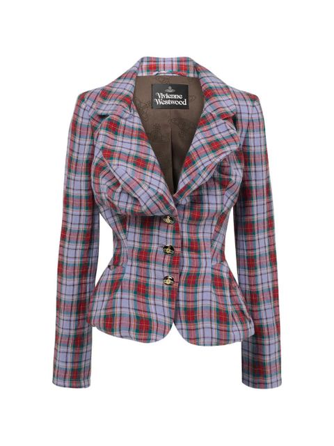 Vivienne Westwood tartan button jacket - Purple - zdjęcie produktu nr 1