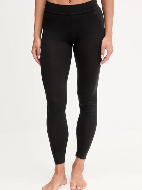 BOSS legginsy lounge z domieszką wełny damskie kolor czarny gładkie 50550092 - zdjęcie produktu nr 1