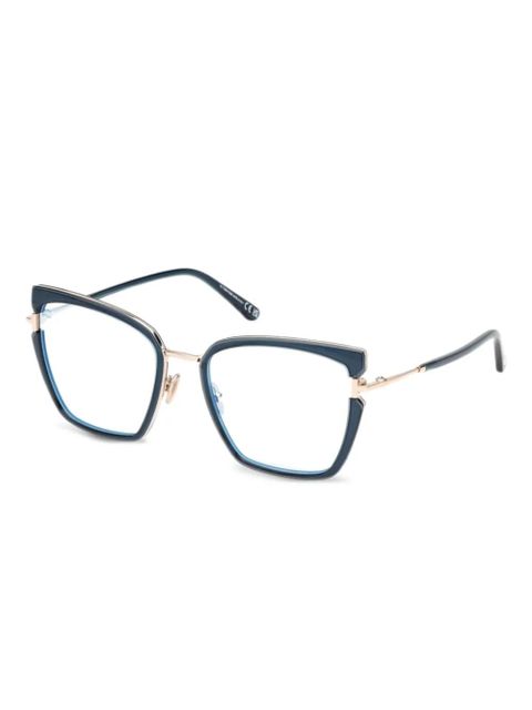 TOM FORD Eyewear metal-frame glasses - Blue - zdjęcie produktu nr 1