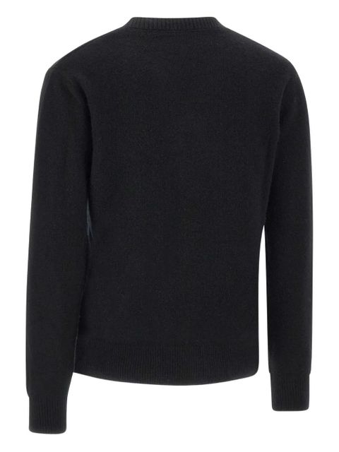 MC2 Saint Barth embroidered crew neck knitted top - Black
