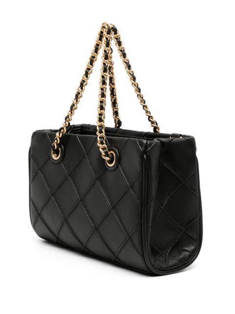 Tory Burch Fleming quilted tote bag - Black