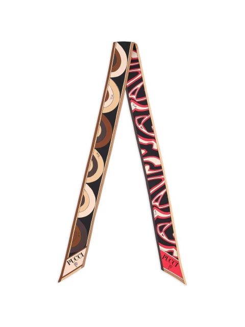 PUCCI geometric-print scarf - Brown - zdjęcie produktu nr 1
