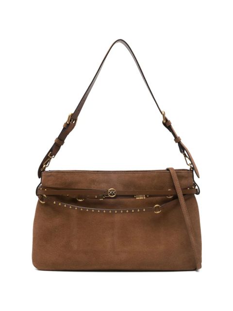PINKO studded-strap logo-details shoulder bag - Brown - zdjęcie produktu nr 1