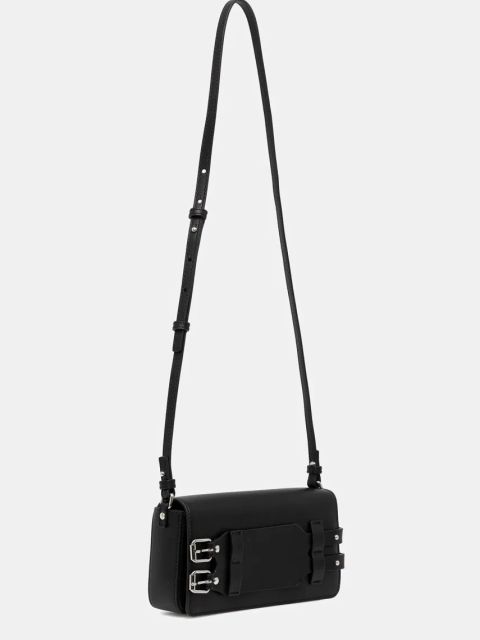 MM6 Maison Margiela torba skórzana kolor czarny SB6WG0018