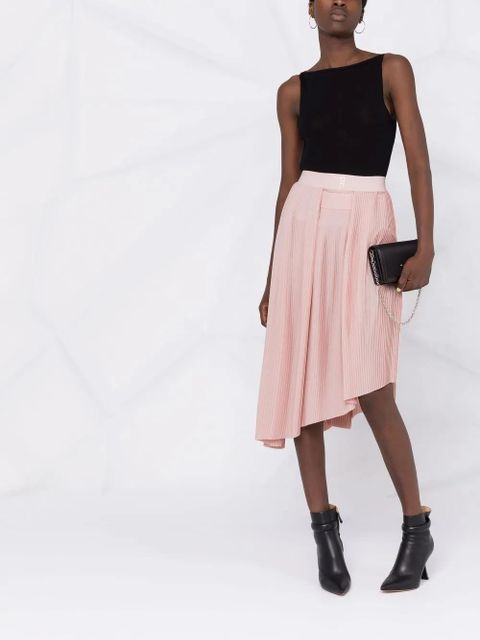 Givenchy asymmetric pleated midi skirt - Pink - zdjęcie produktu nr 2