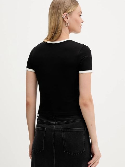 Guess Jeans t-shirt damski kolor czarny W5BI17 J1314