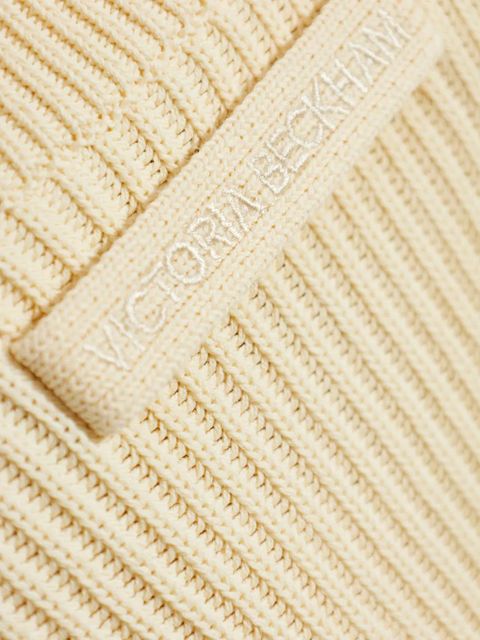Victoria Beckham ribbed relaxed-fit jumper - Neutrals
