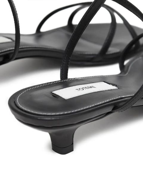 TOTEME strappy heeled sandals - Black