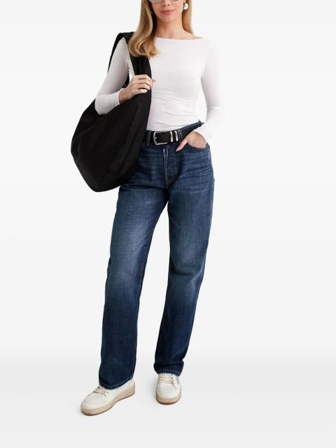 Aya Muse long-sleeve boat-neck top - White - zdjęcie produktu nr 2