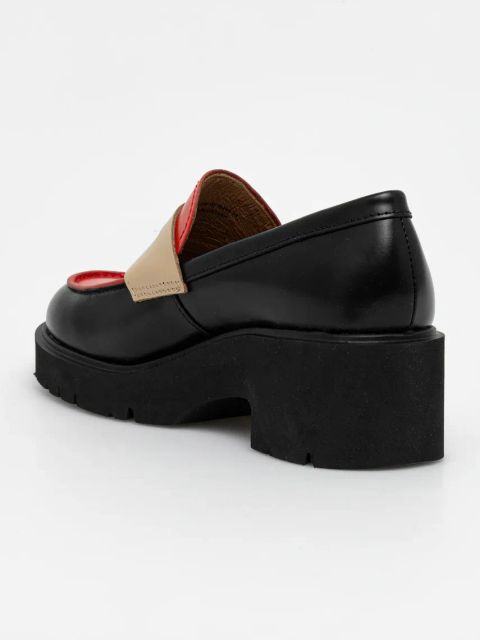 Camper mokasyny skórzane TWS kolor czarny na słupku K201425-028