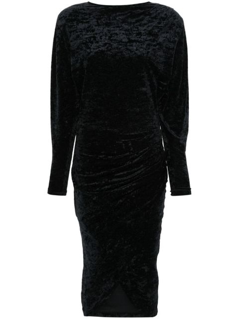 MARANT ÉTOILE Hadley velvet dress - Black - zdjęcie produktu nr 1