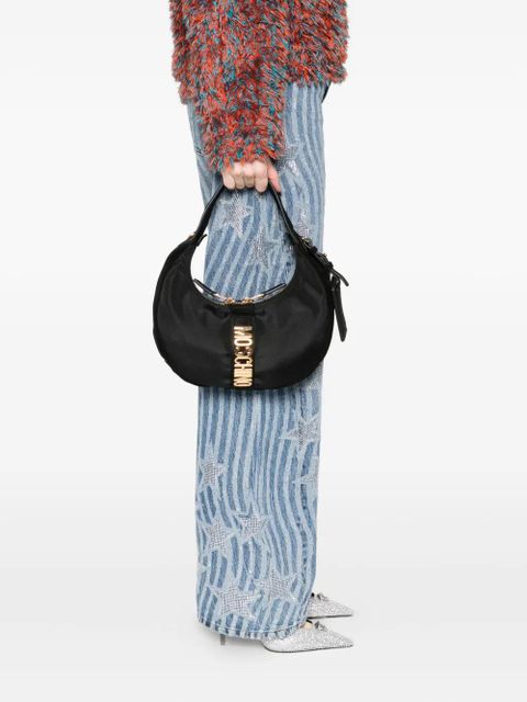 Moschino logo-lettering shoulder bag - Black - zdjęcie produktu nr 2