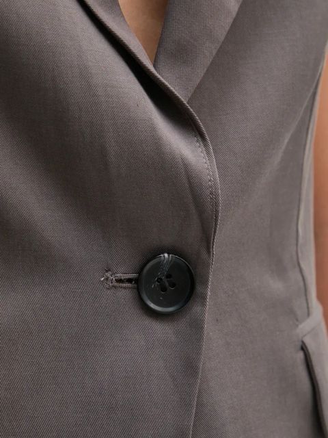 Sisley marynarka kolor szary jednorzędowa 2TKDLJ00M