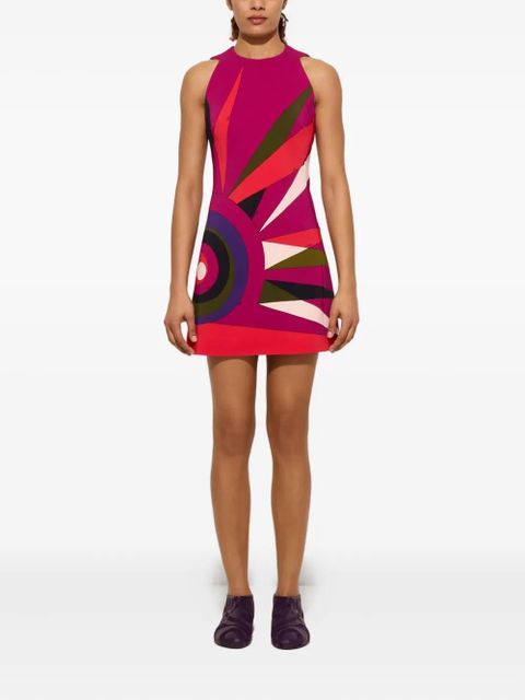 PUCCI abstract-print mini dress - Pink