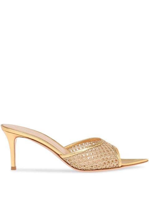 Gianvito Rossi 70mm Siena pointed-toe sandals - Gold - zdjęcie produktu nr 1
