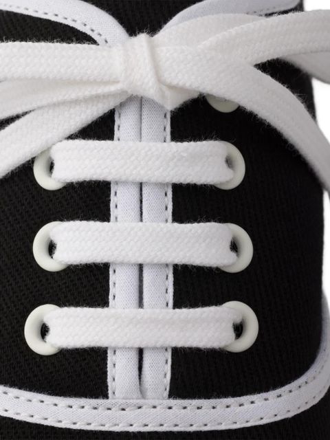 Prada lace-up round-toe sneakers - Black