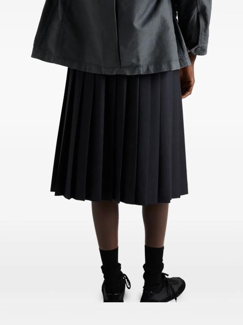 Prada pleated midi skirt - Blue