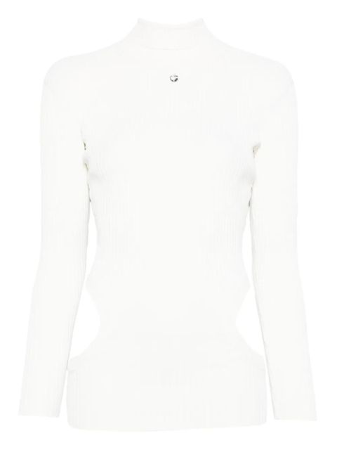 Coperni cut-out detail ribbed top - White - zdjęcie produktu nr 1