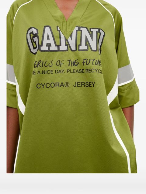 GANNI Future Mesh T-shirt - Green