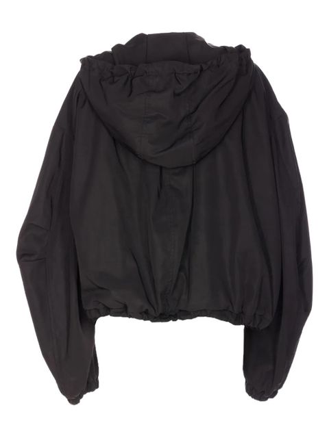 The Attico hooded zip bomber jacket - Black - zdjęcie produktu nr 2
