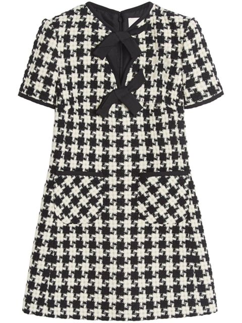 Valentino Garavani Damier Light tweed mini dress - Neutrals - zdjęcie produktu nr 2