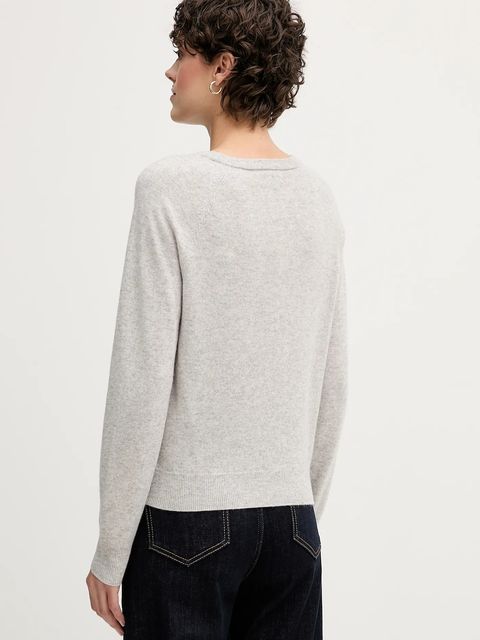 Tommy Hilfiger sweter wełniany damski kolor szary WW0WW47470