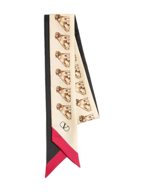 Valentino Garavani Petit Charles bandeau scarf - Black - zdjęcie produktu nr 1