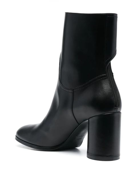 Casadei 90mm block-heel leather boots - Black