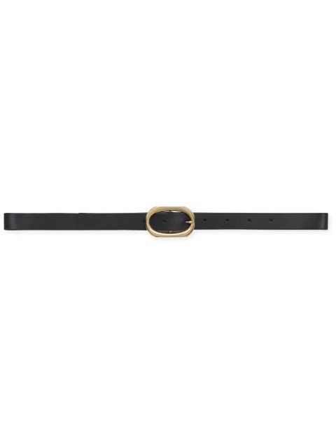 ANINE BING small Signature Link leather belt - Black - zdjęcie produktu nr 1