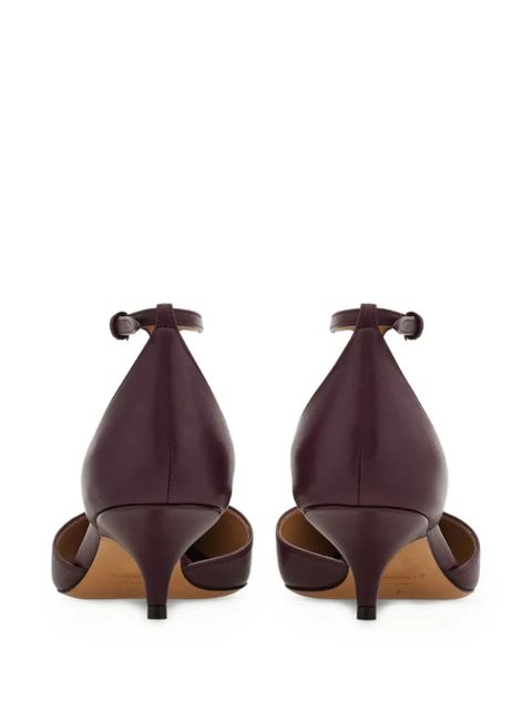 Ferragamo 40mm T-strap buckle pumps - Red