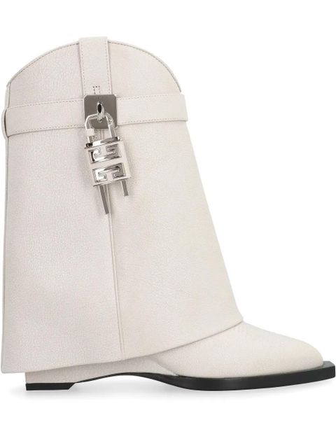 Givenchy 60mm Shark Lock Cowboy leather boots - White - zdjęcie produktu nr 1