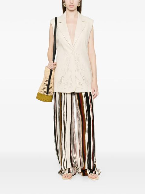 TWINSET embroidered sleeveless waistcoat - Neutrals - zdjęcie produktu nr 2