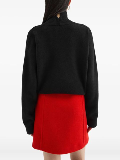 Jil Sander high-neck sweater - Black