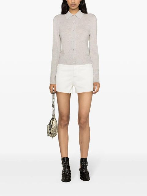 Zadig&Voltaire high-rise denim shorts - White