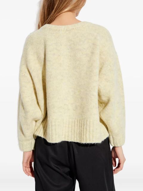 American Vintage East logo-patch sweater - Yellow