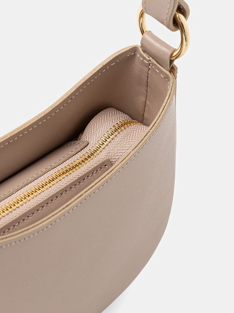 Answear.LAB torebka skórzana kolor brązowy