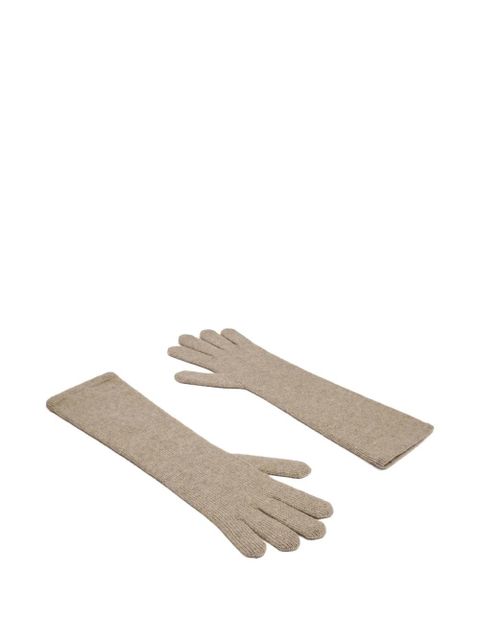 Max Mara ribbed gloves - Neutrals - zdjęcie produktu nr 2