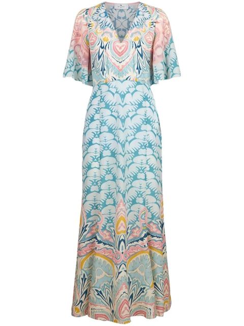 ETRO paisley-pattern maxi dress - Blue - zdjęcie produktu nr 1