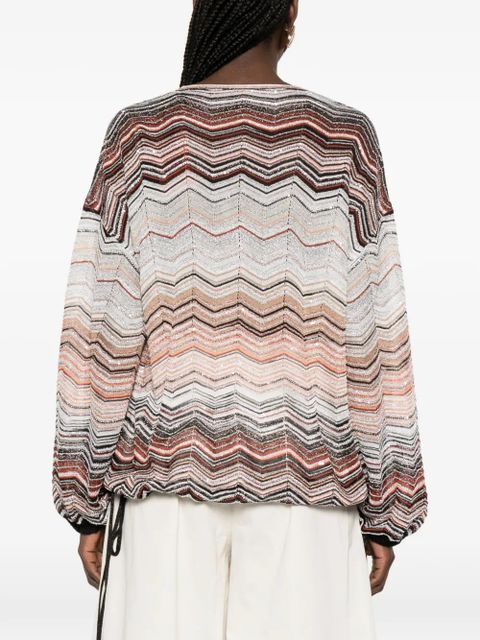 Missoni V-neck chevron top - Neutrals