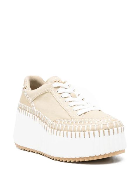 Chloé Nama wedge sneakers - Neutrals - zdjęcie produktu nr 2