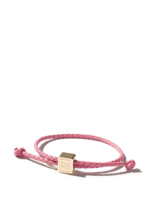 Miu Miu leather bracelet - Gold - zdjęcie produktu nr 1