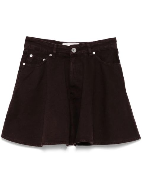 AMI Paris flared mini skirt - Brown - zdjęcie produktu nr 1